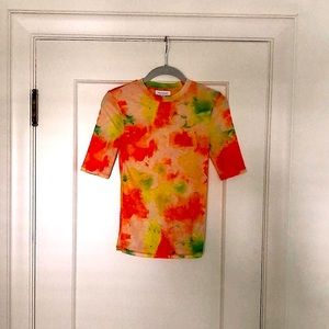 TOPSHOP mesh short sleeve tee